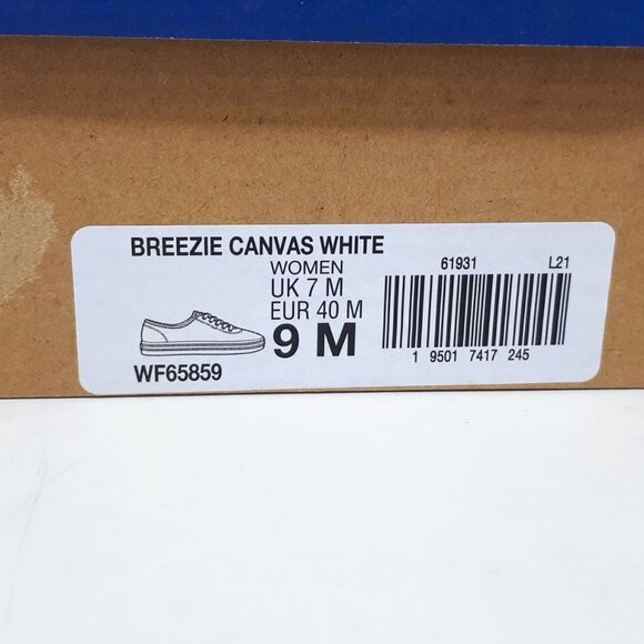 Keds Breezie Canvas All White Casual Champion Shoe Sneaker Womens 9 US WF65859 - Picture 10 of 12